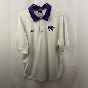 Kansas State University Wildcats Nike KSU Dri Fit Size XL Polo Shirt